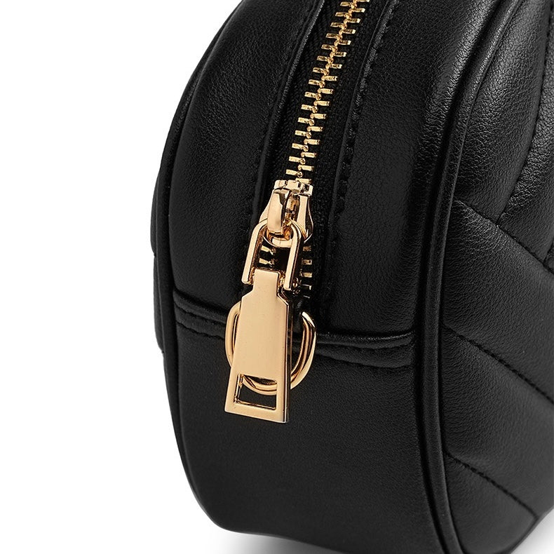 Women's Genuine Leather Retro Round Bag