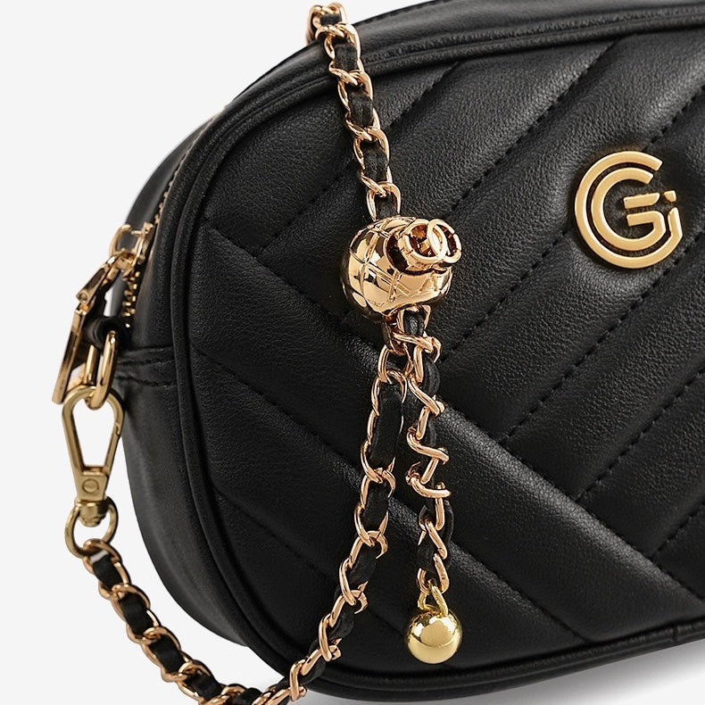 Women's Genuine Leather Retro Round Bag