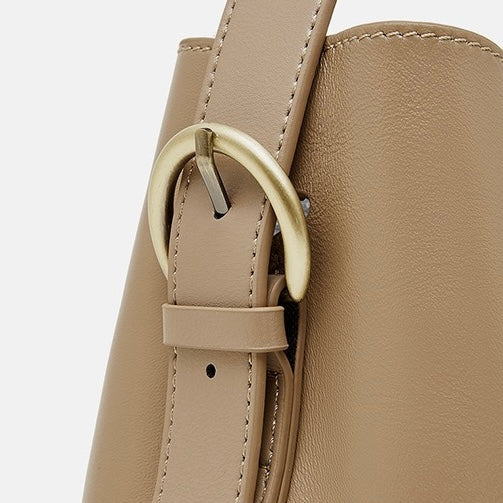 Women’s Genuine Leather Large Tote Shoulder Bag – Vegetable-Tanned Commuter Crossbody