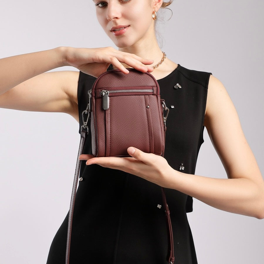TOGO Cowhide Crossbody Versatile Fashion Phone Shoulder Bag