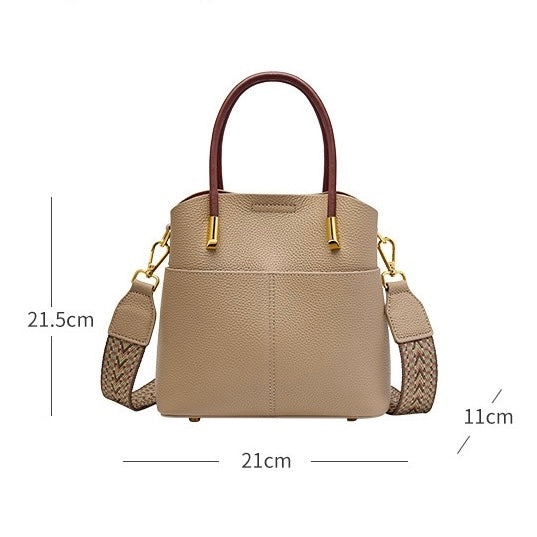 Elegant Women's Genuine Leather Ladies Crossbody Handbag