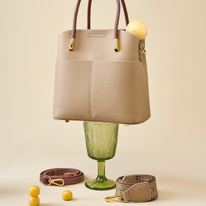 Elegant Women's Genuine Leather Ladies Crossbody Handbag