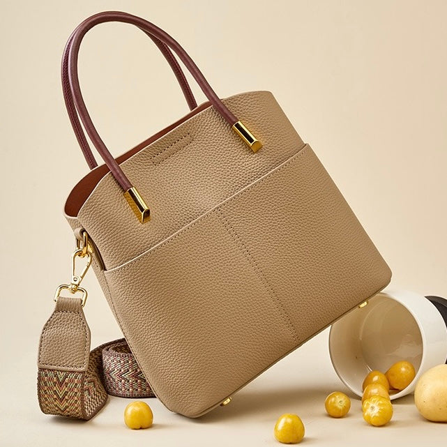 Elegant Women's Genuine Leather Ladies Crossbody Handbag