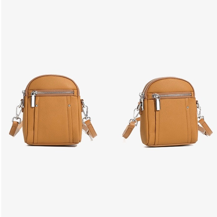 TOGO Cowhide Crossbody Versatile Fashion Phone Shoulder Bag