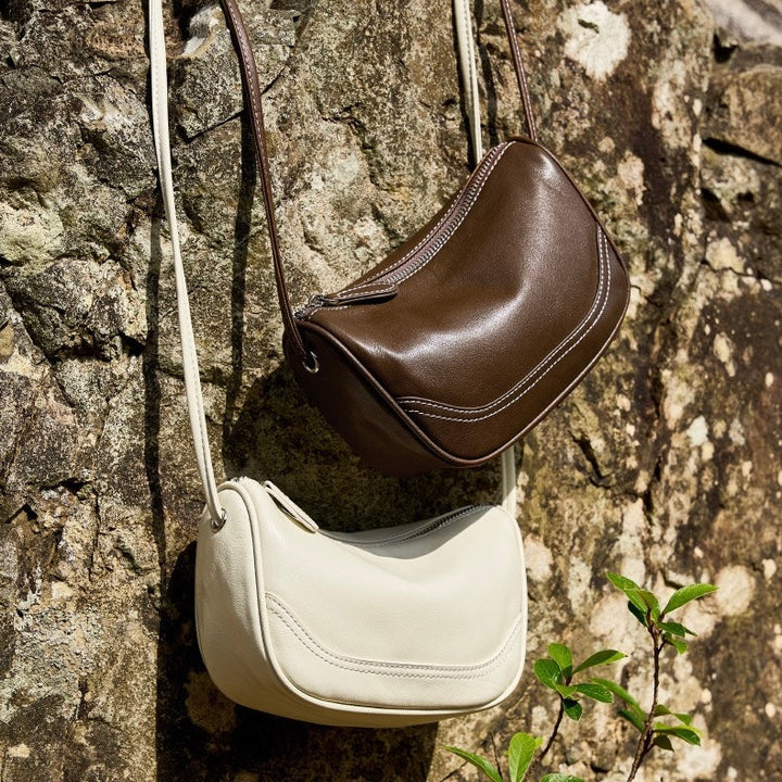 Women’s Genuine Leather Mini Crossbody Shoulder Bag – Elegant Top Grain Everyday Purse