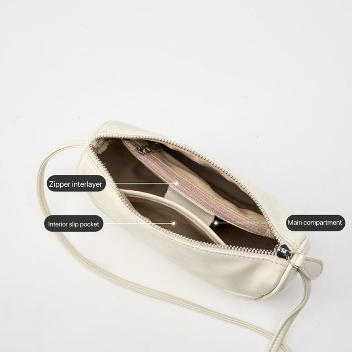 Women’s Genuine Leather Mini Crossbody Shoulder Bag – Elegant Top Grain Everyday Purse