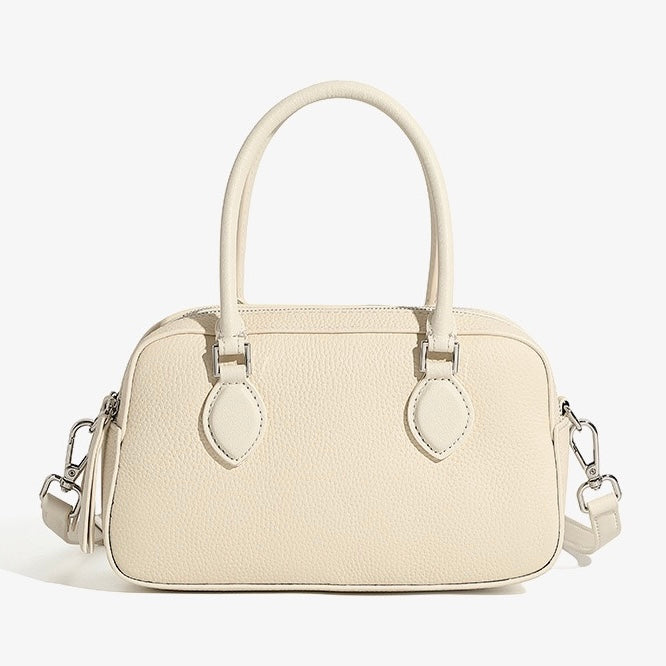 Women's Genuine Leather Premium Sense Handheld Boston Bag