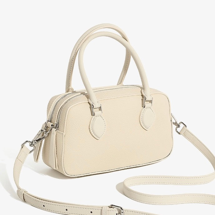 Women's Genuine Leather Premium Sense Handheld Boston Bag