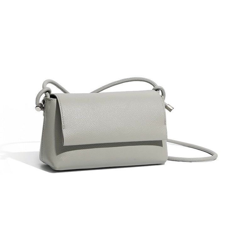 Women's Simple Multicolor Genuine Leather Compact Crossbody Bag