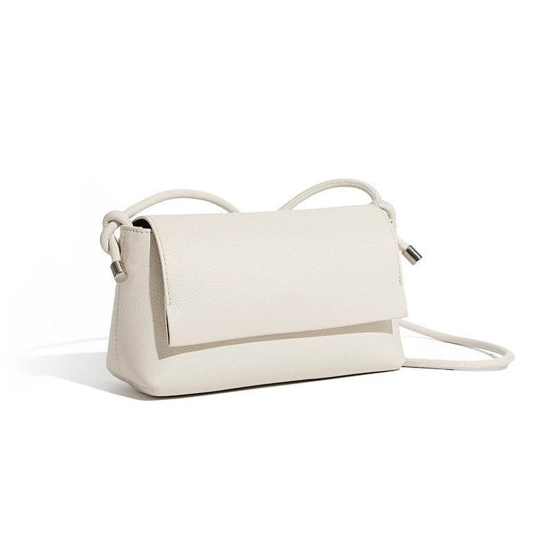 Women's Simple Multicolor Genuine Leather Compact Crossbody Bag