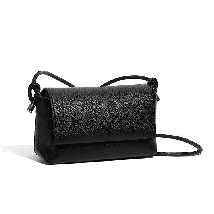 Women's Simple Multicolor Genuine Leather Compact Crossbody Bag