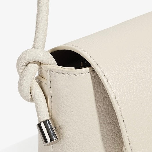 Women's Simple Multicolor Genuine Leather Compact Crossbody Bag