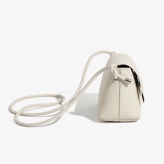 Women's Simple Multicolor Genuine Leather Compact Crossbody Bag