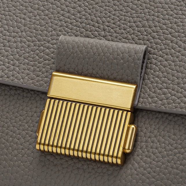 Women's Genuine Leather Shell Chain Crossbody Bag