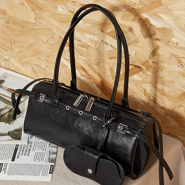 Women’s Genuine Leather Vintage Biker Belt Shoulder Bag