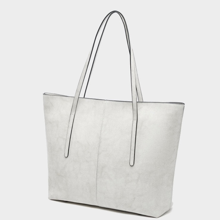 Women’s Genuine Leather Large Tote Shoulder Bag – Daily Commuter Essential