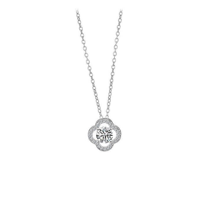 Silver Clover Serenity Necklace