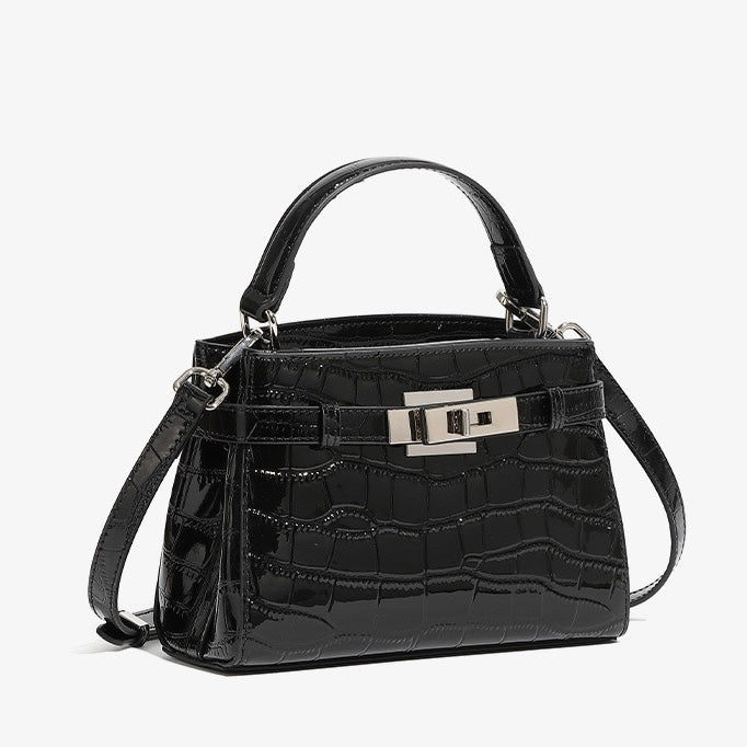 Women's Genuine Leather Crocodile Pattern Luxury Niche Handbag