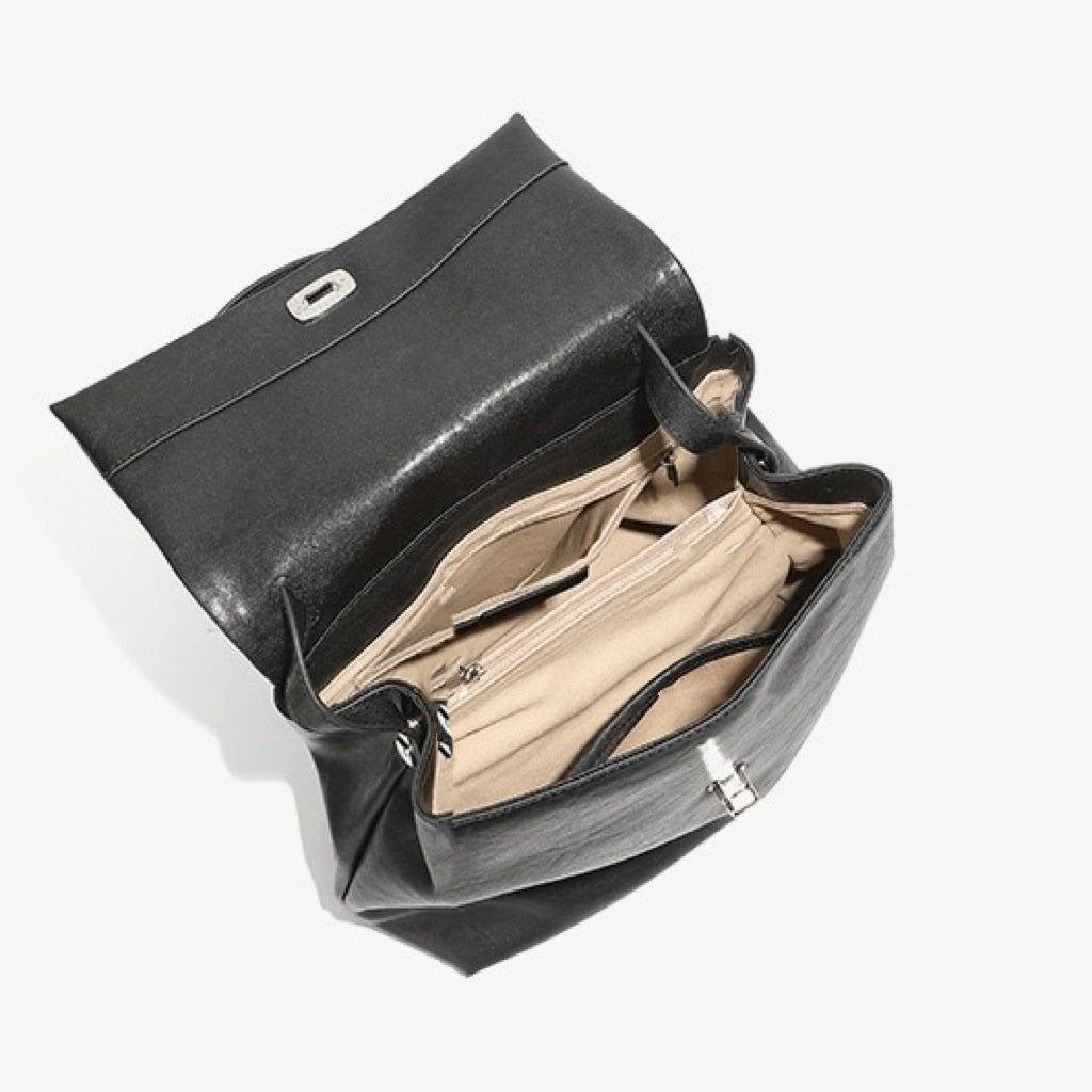 Women's Genuine Leather Large Capacity Fashion Versatile Backpack