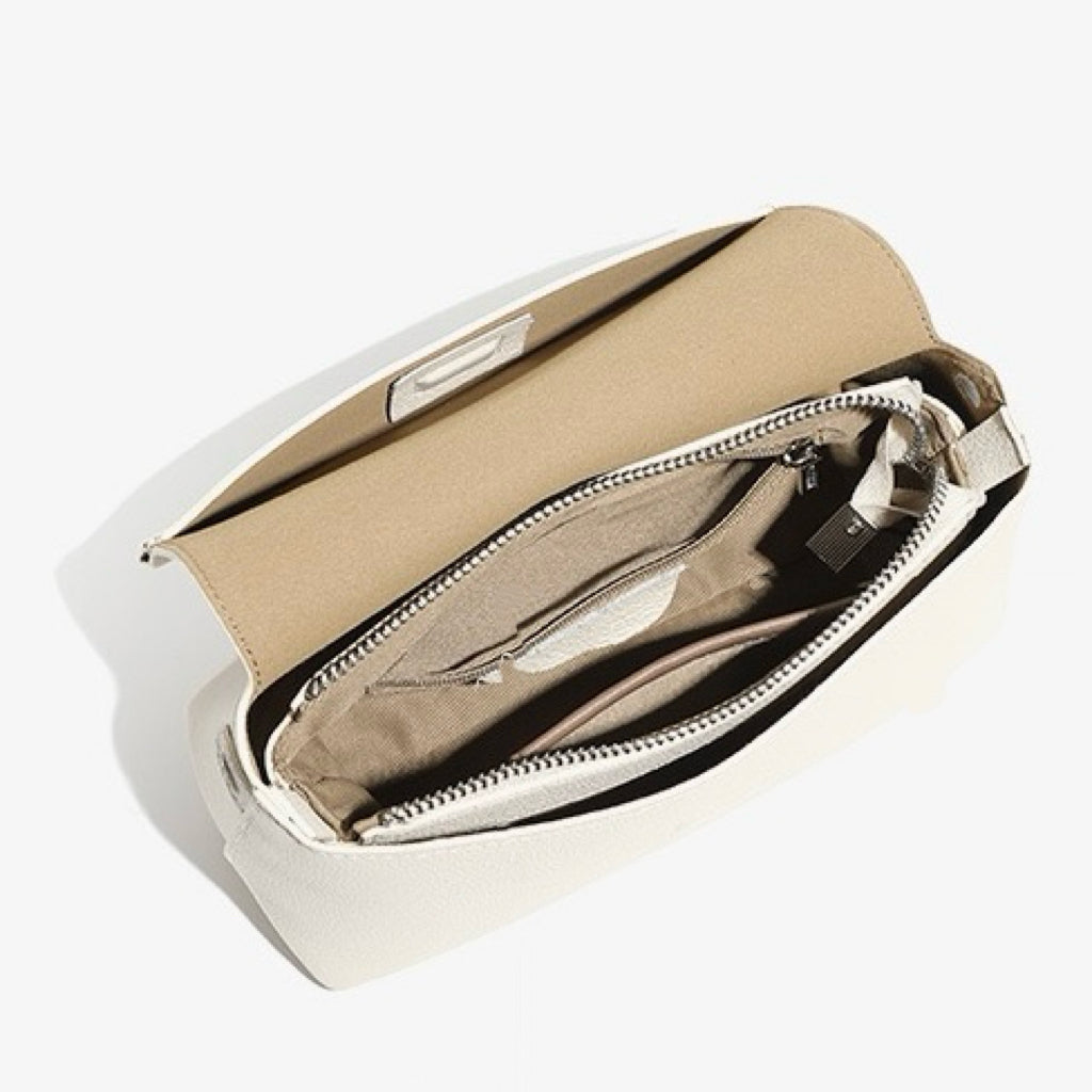 Women's Simple Multicolor Genuine Leather Compact Crossbody Bag