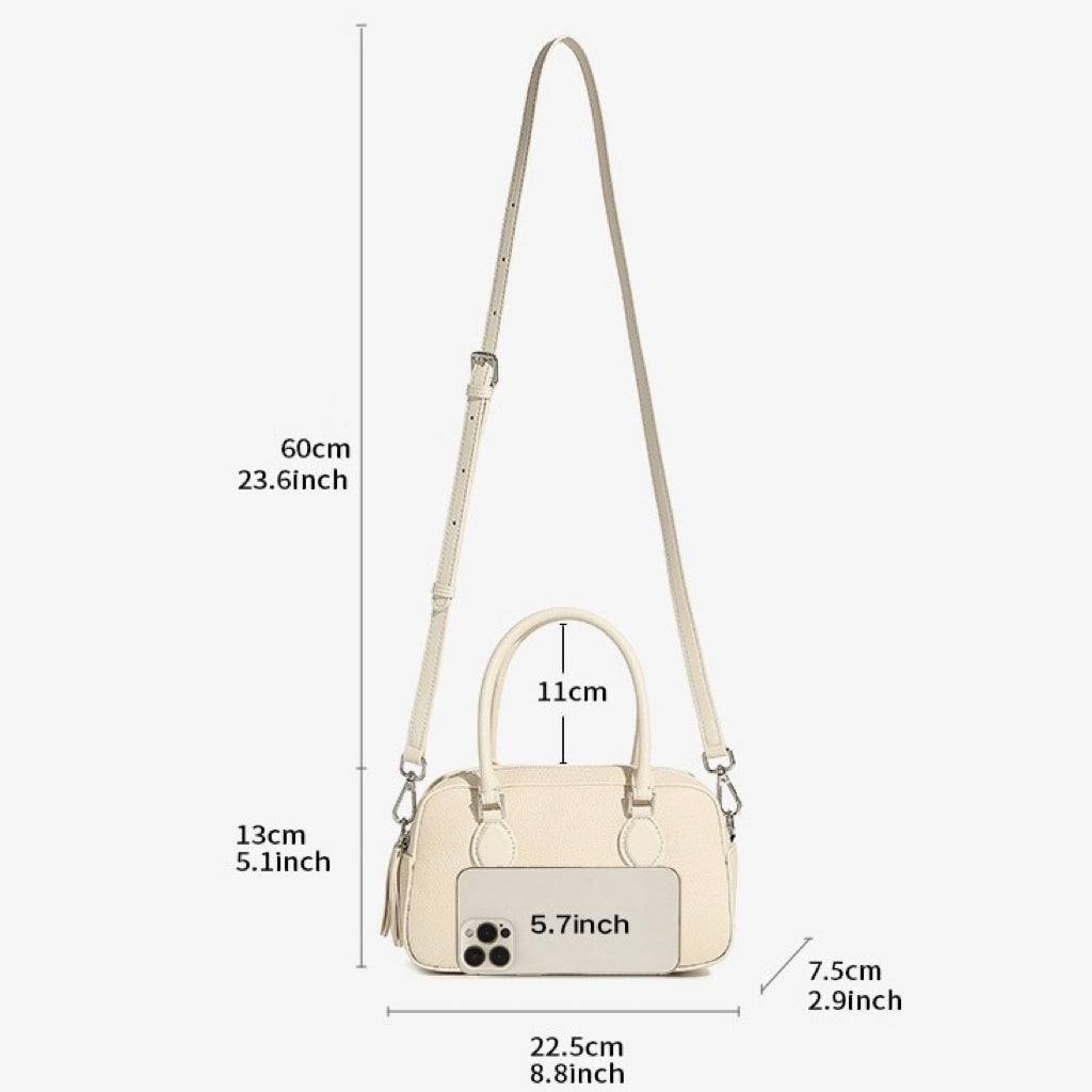 Women's Genuine Leather Premium Sense Handheld Boston Bag