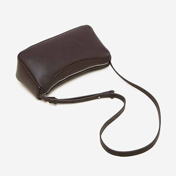 Women’s Genuine Leather Minimalist Soft Crossbody Shoulder Bag