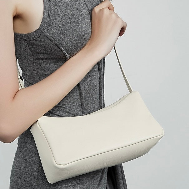 Women’s Genuine Leather Minimalist Soft Crossbody Shoulder Bag