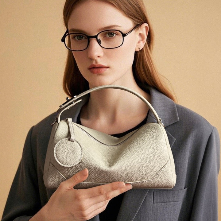 Women's Genuine Leather Boston Bag