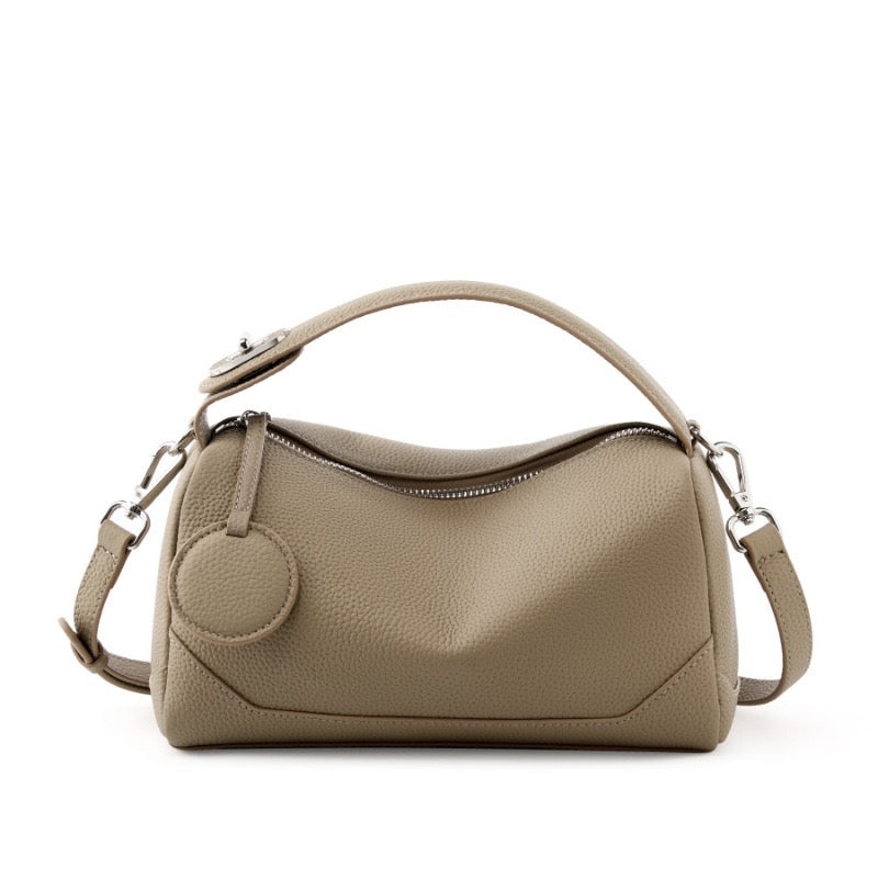 Women's Genuine Leather Boston Bag