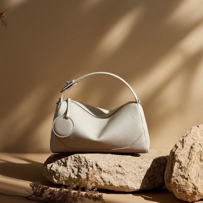 Women's Genuine Leather Boston Bag