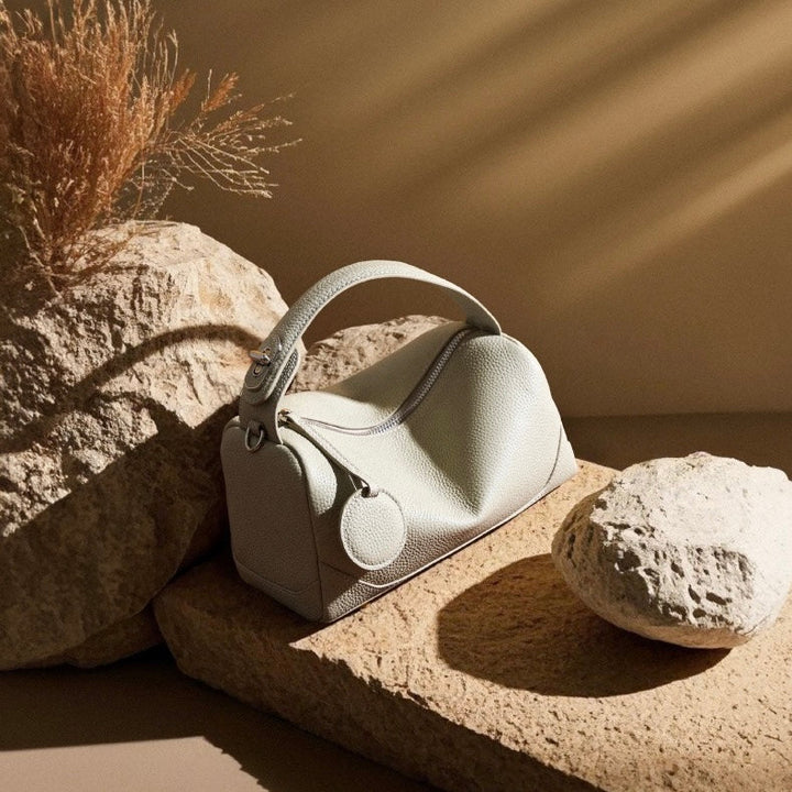 Women's Genuine Leather Boston Bag