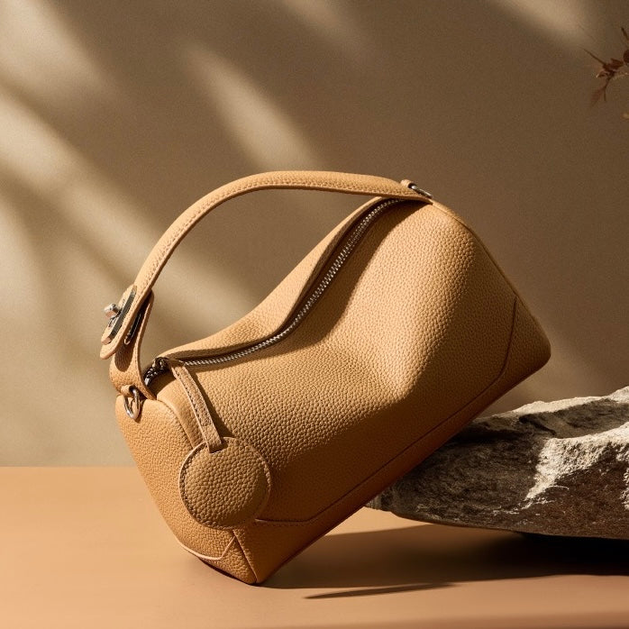 Women's Genuine Leather Boston Bag