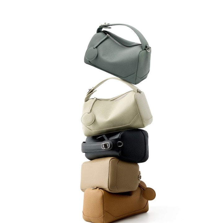 Women's Genuine Leather Boston Bag