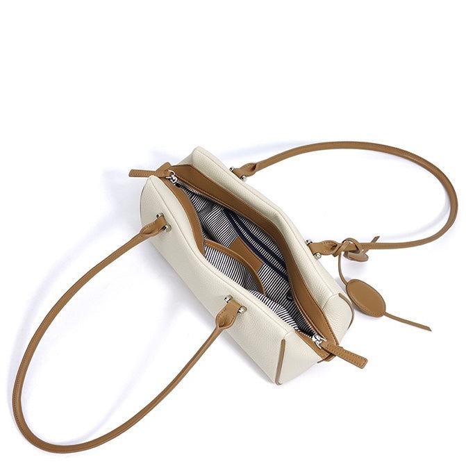 Women’s Genuine Leather Light Luxury Pendant Shoulder Handbag