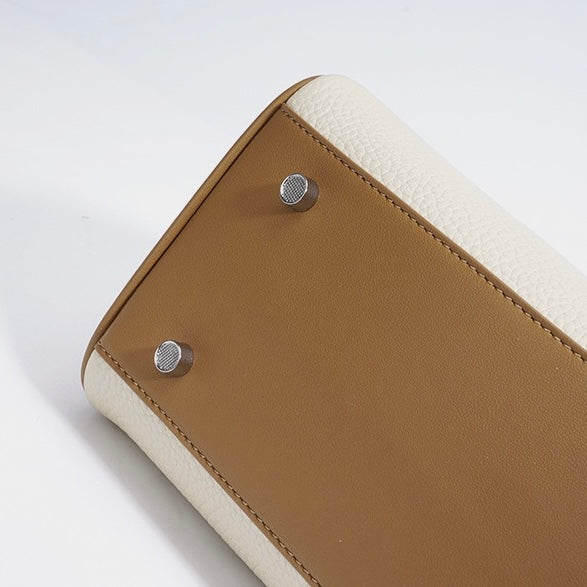 Women’s Genuine Leather Light Luxury Pendant Shoulder Handbag