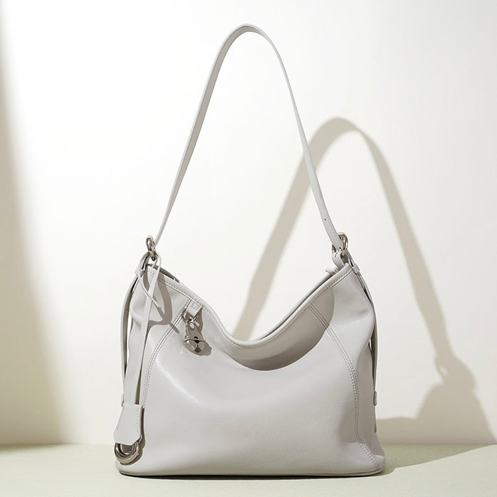 Women's Genuine Leather Large Capacity Relaxed Commuter Crossbody Bag