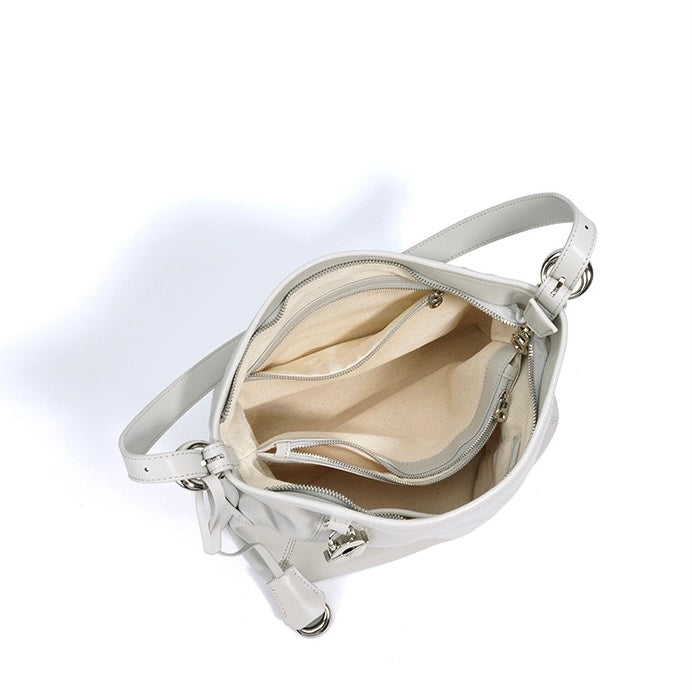 Women's Genuine Leather Large Capacity Relaxed Commuter Crossbody Bag