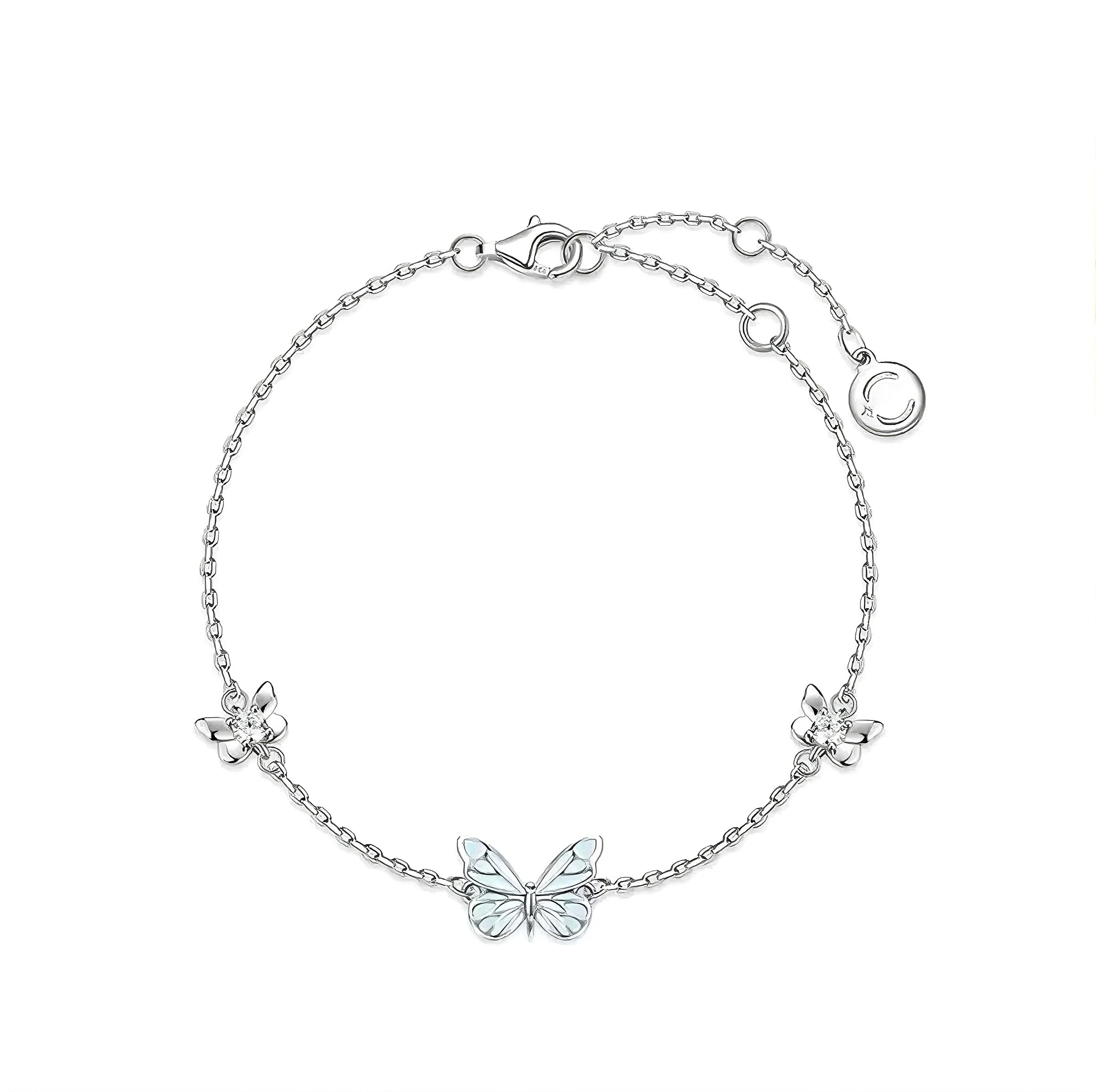 Dreamy Blue Butterfly Jewelry 2-in-1 Set