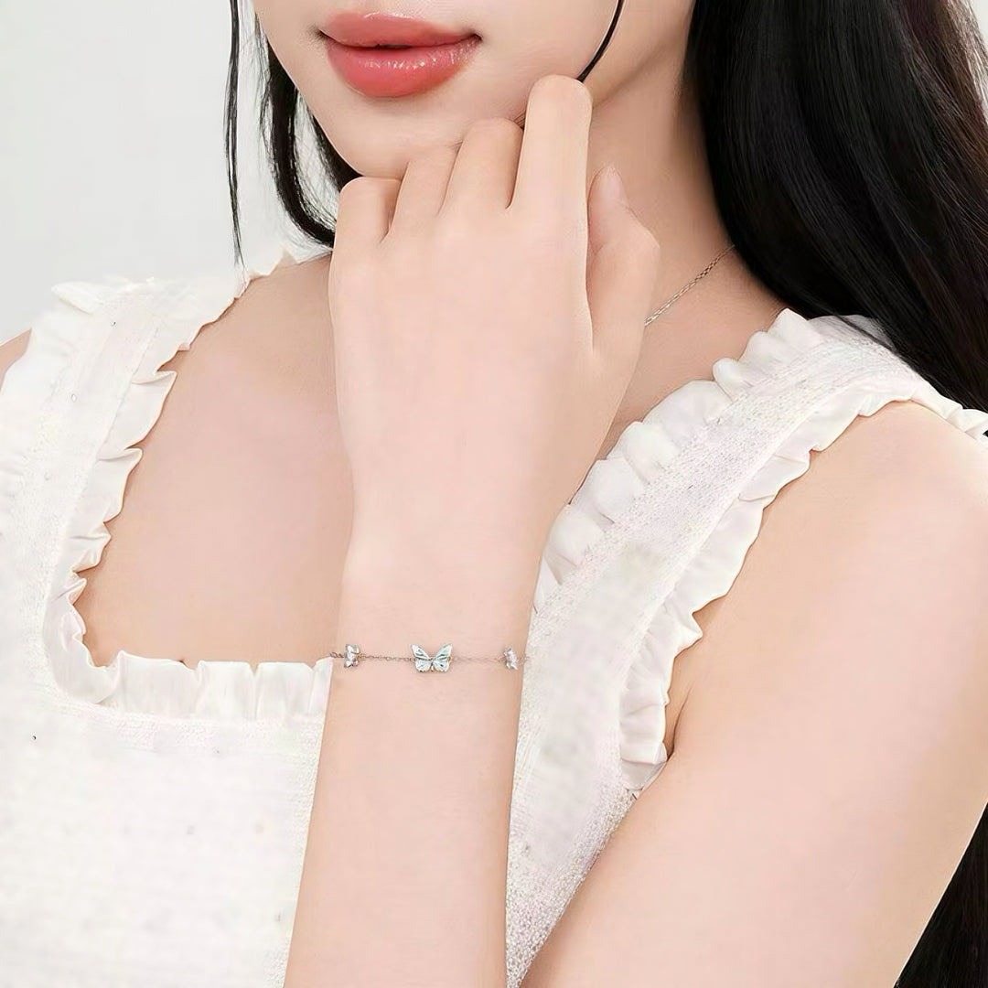 Luminous Dream Blue Butterfly Bracelet