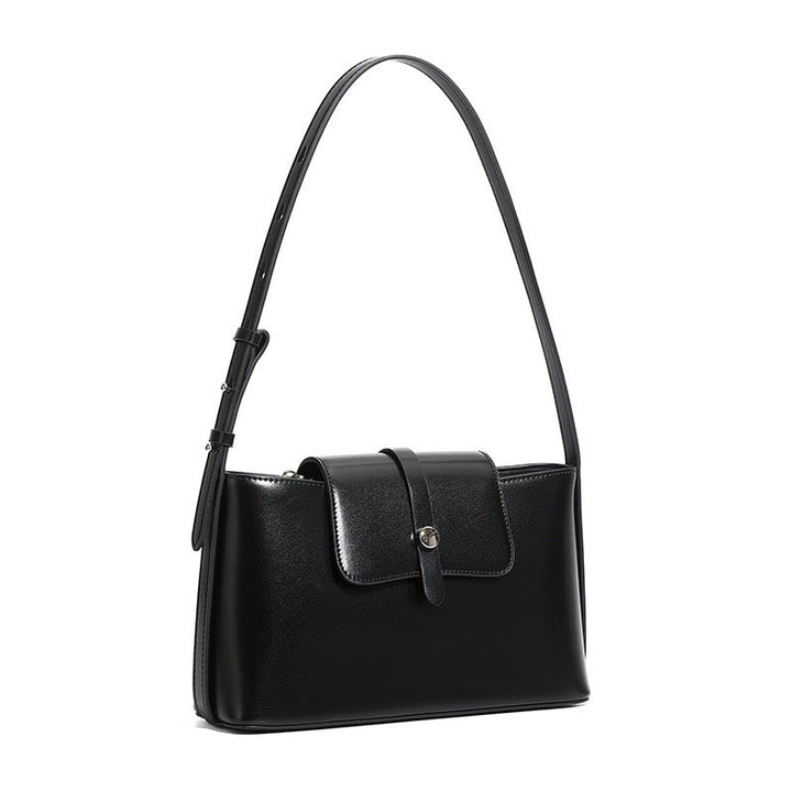 Commuter Elegant Versatile Handheld Shoulder Leather Bag