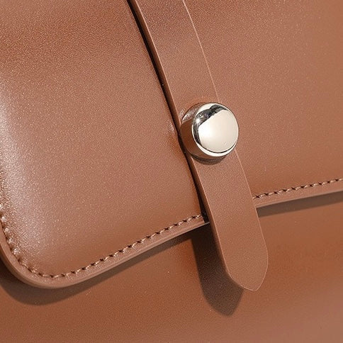 Commuter Elegant Versatile Handheld Shoulder Leather Bag