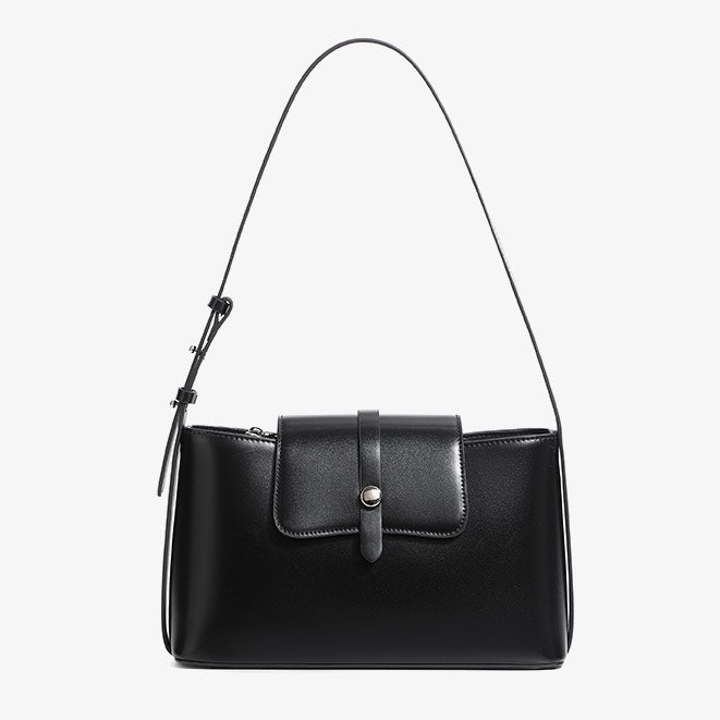 Commuter Elegant Versatile Handheld Shoulder Leather Bag
