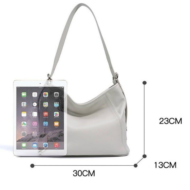 Women's Genuine Leather Large Capacity Relaxed Commuter Crossbody Bag