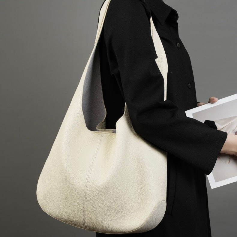 Women's Genuine Leather Luna Hobo Tote Bag