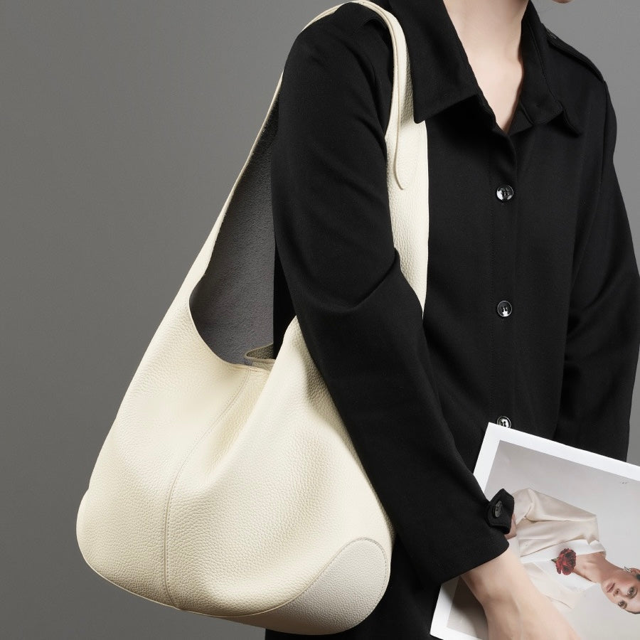 Women's Genuine Leather Luna Hobo Tote Bag