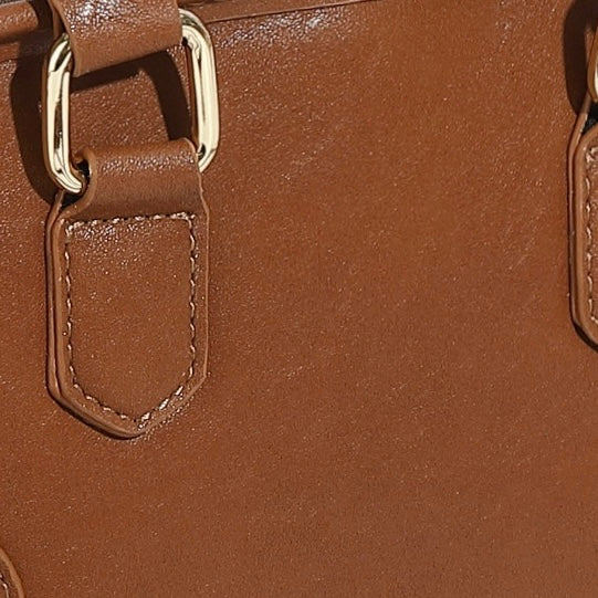 Women's Genuine Leather Boston Crossbody Bag with Dachshund Pendant