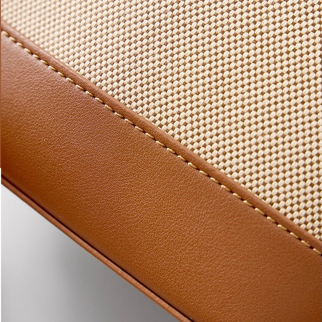 Niche Commuter Color Block Woven Shoulder Bag