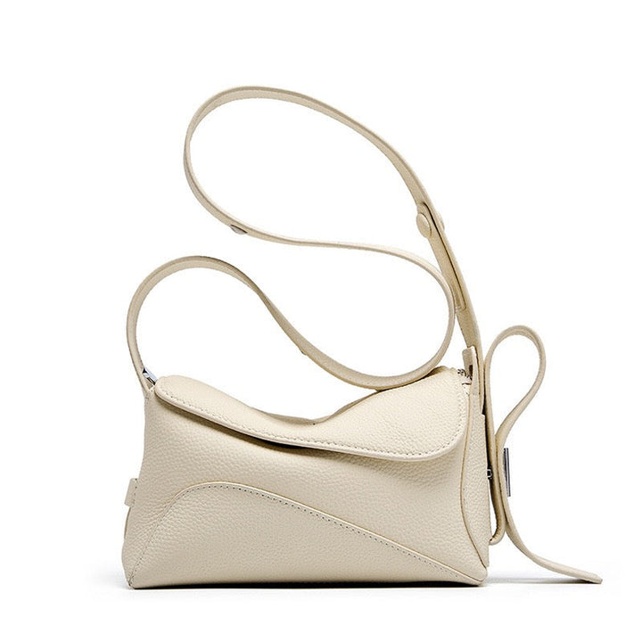 Women's Luxe Grained Leather Asymmetric Crossbody Bag