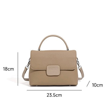 Minimalist Top-Grain Cowhide Handheld Envelope Crossbody Bag