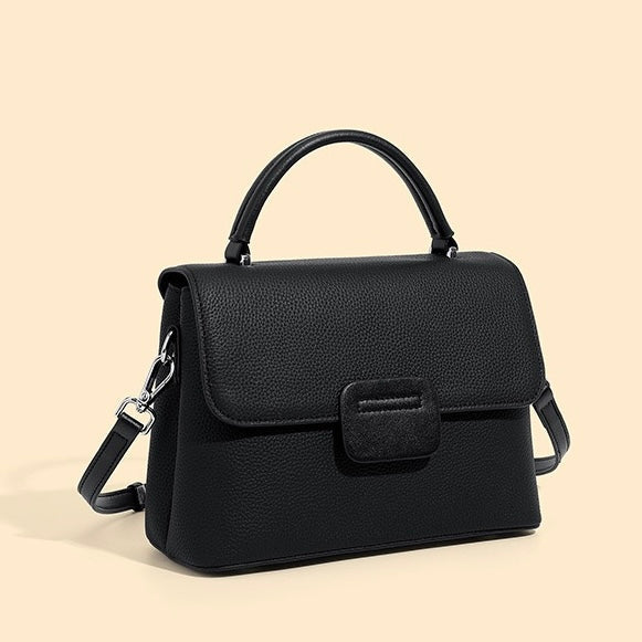 Minimalist Top-Grain Cowhide Handheld Envelope Crossbody Bag